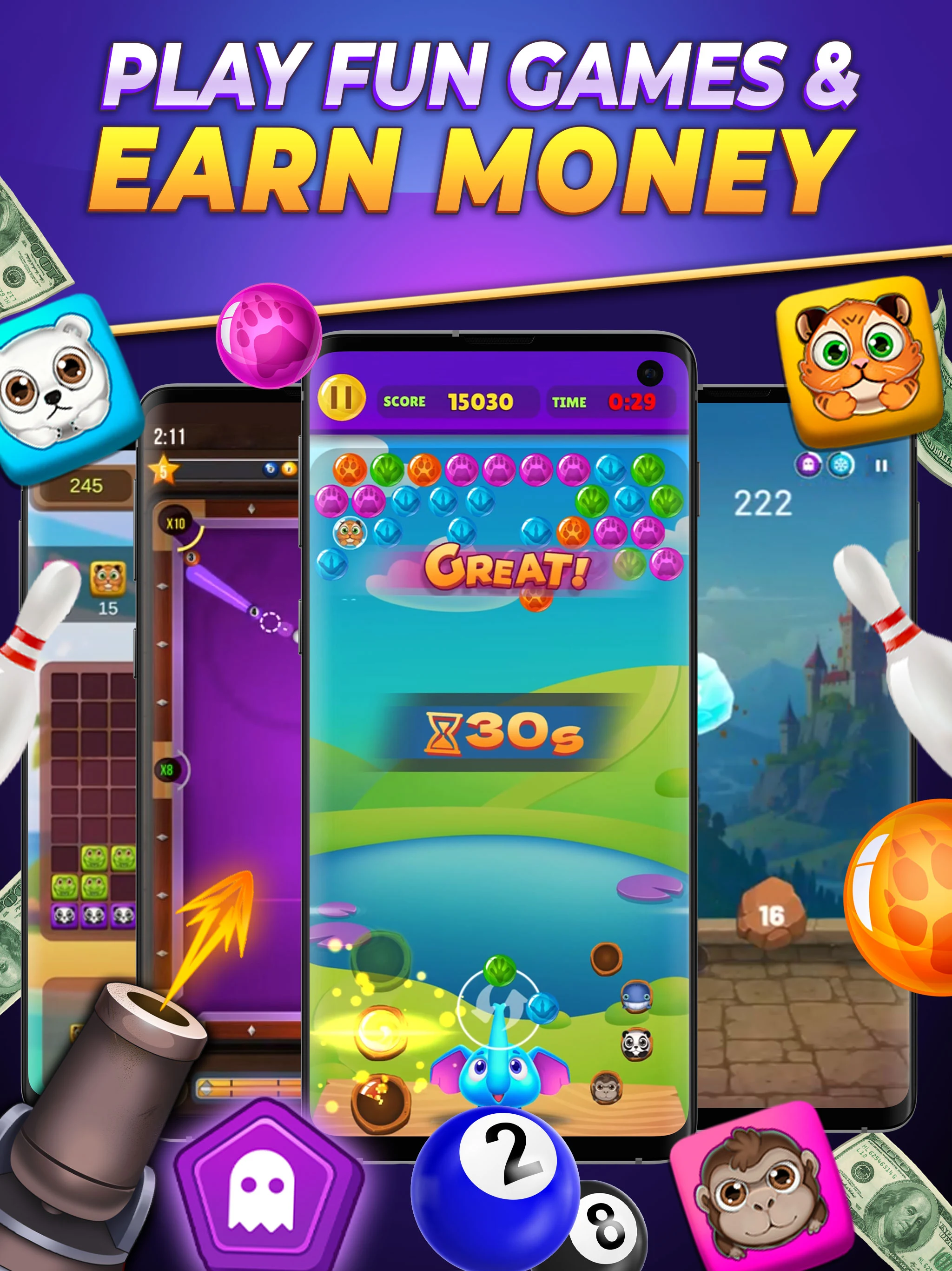 Backspin Games: Earn Money screenshot